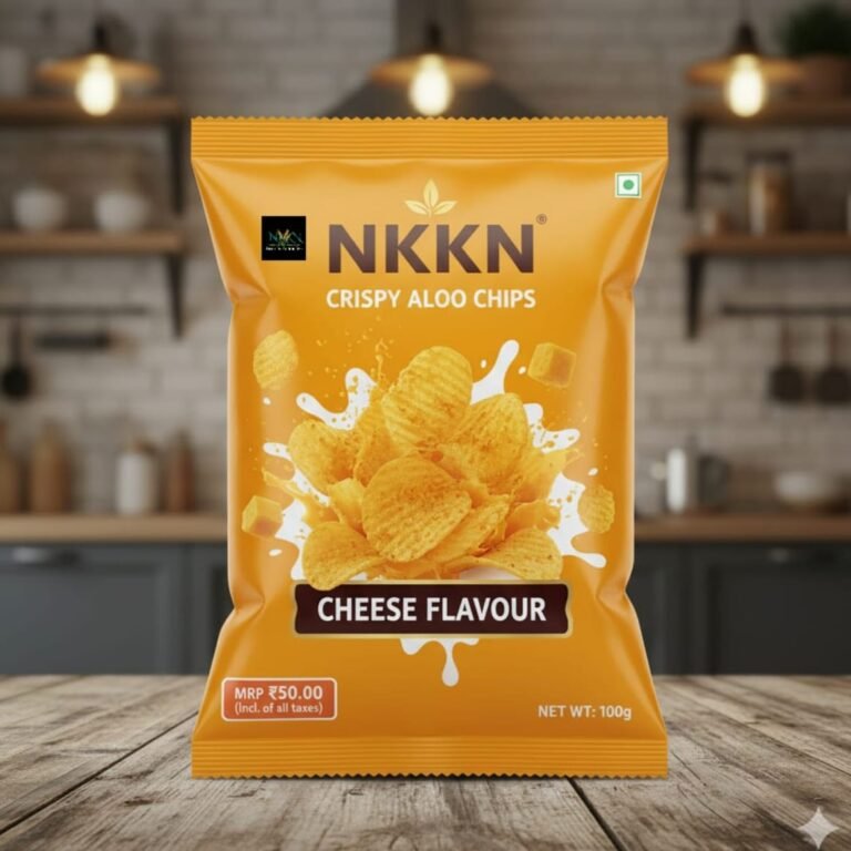 NKKN Crispy Aloo Chips – Cheese Flavour